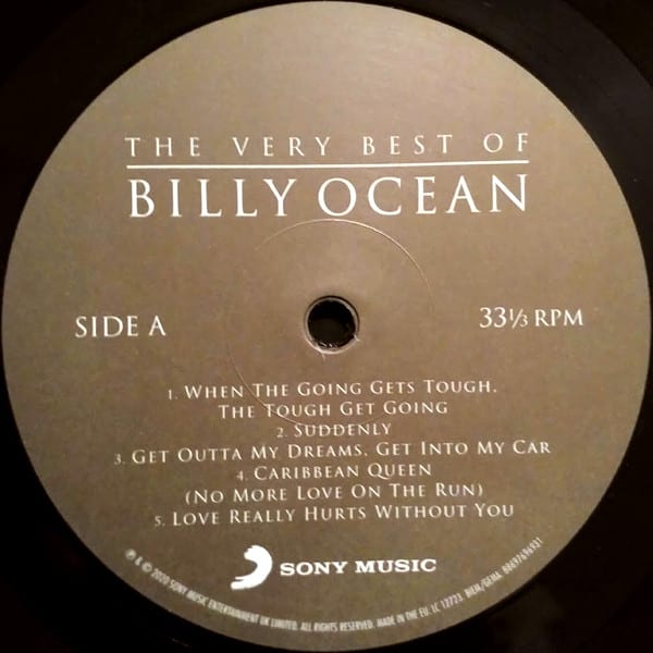Billy Ocean The Very Best Of Billy Ocean Vinilo3