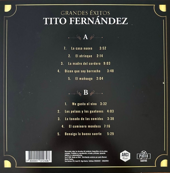 Tito Fernandez Grandes Exitos Vinilo2
