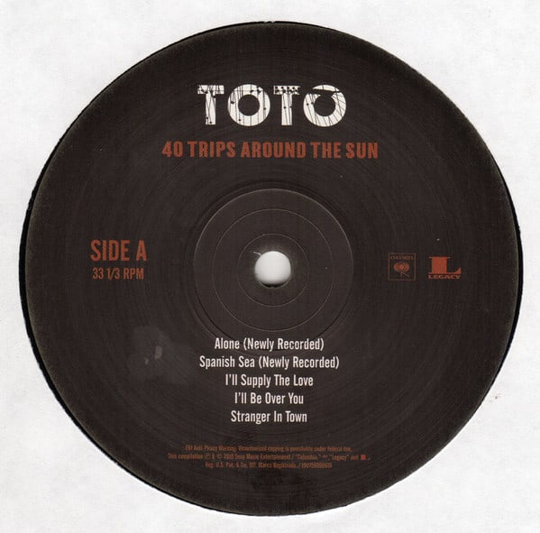 Toto 40 Trips Around The Sun 2 Lp Vinilo3