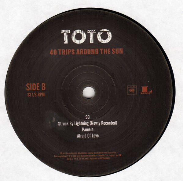 Vinilo Toto 40 Trips Around The Sun 2 Lp4