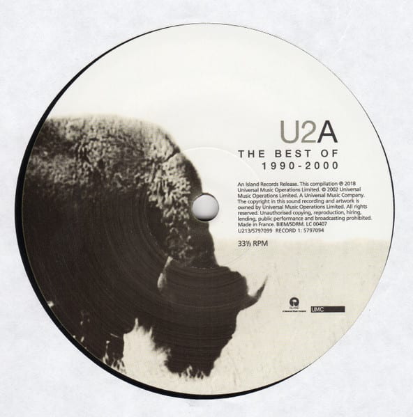 U2 BEST OF 1990-2000 (2LP) Vinilo3