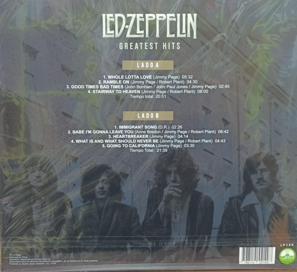 LED ZEPPELIN GREATEST HITS VINILO2