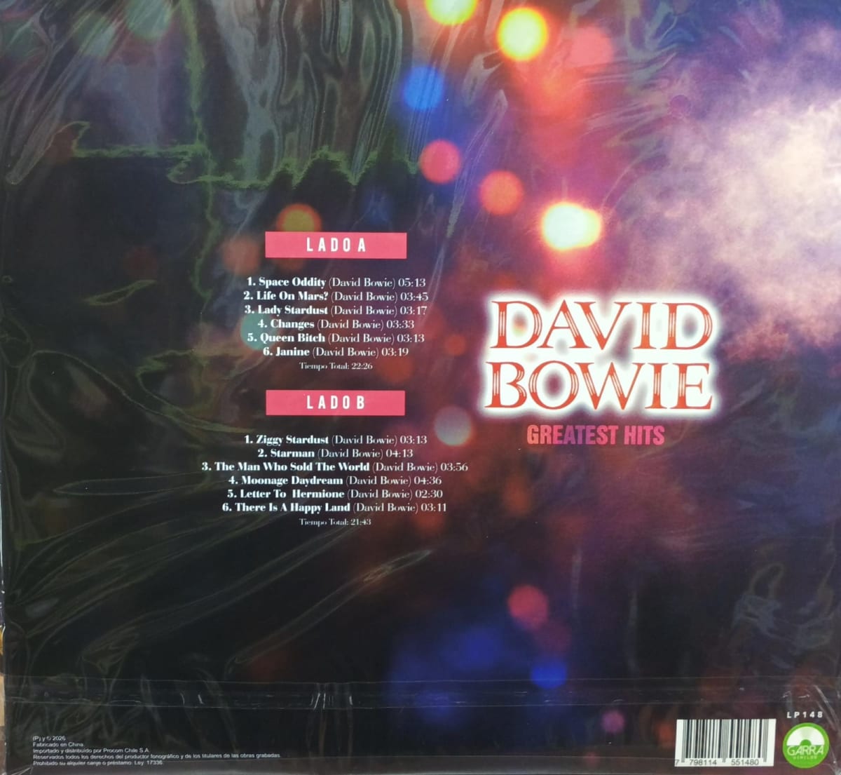 VINILO DAVID BOWIE GREATEST HITS2