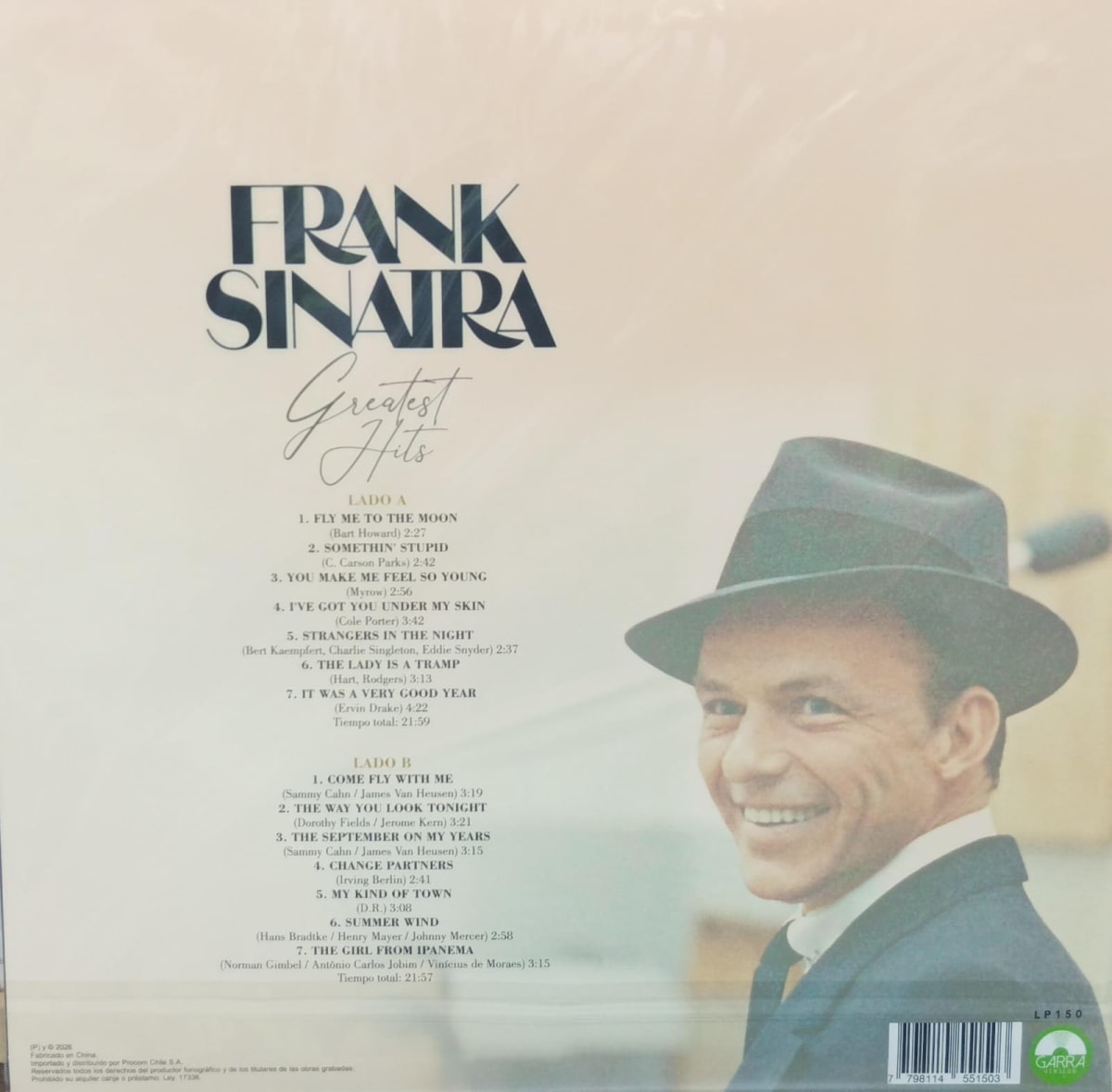VINILO FRANK SINATRA GREATEST HITS2