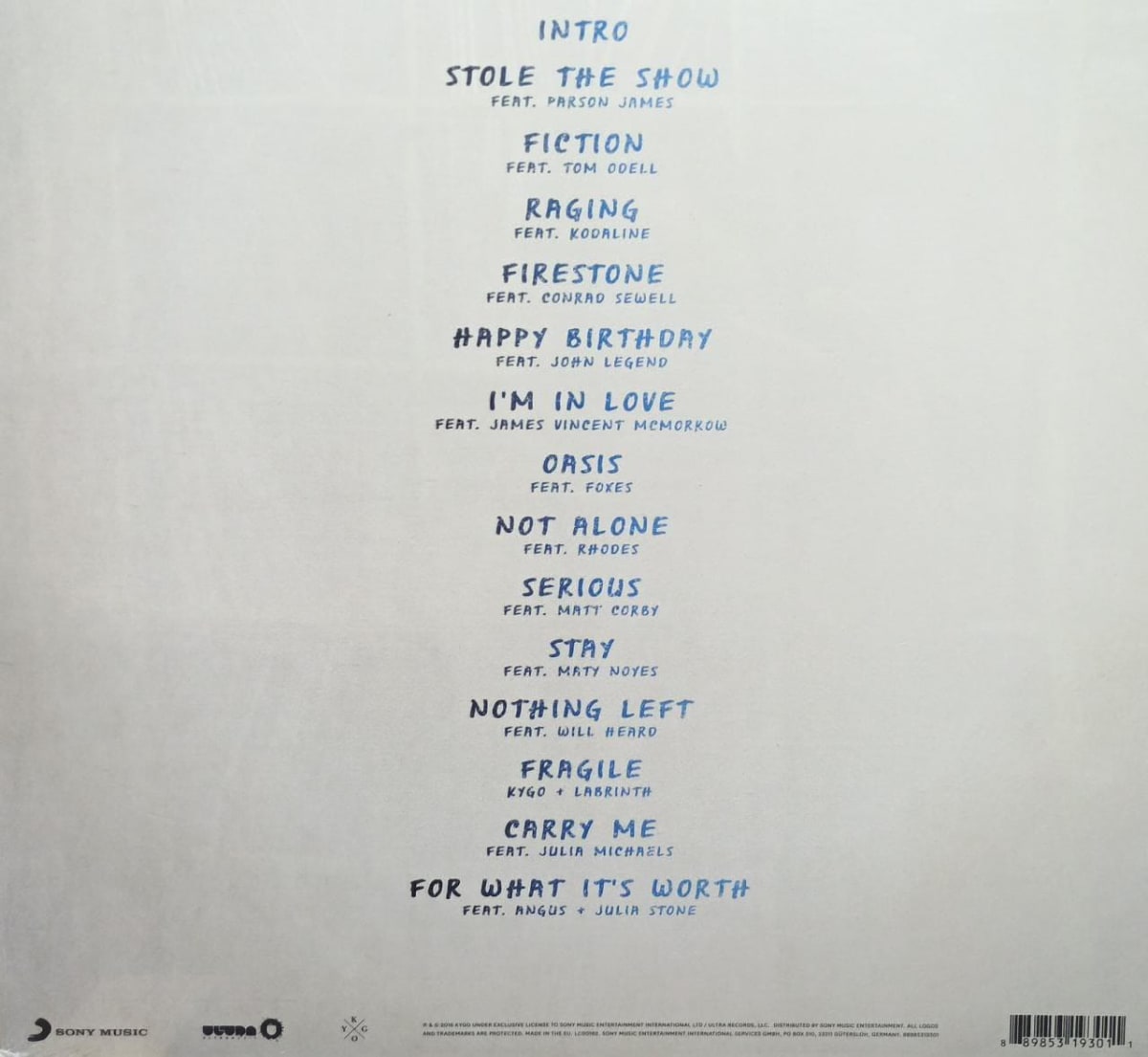 Vinilo Kygo Cloud Nine2