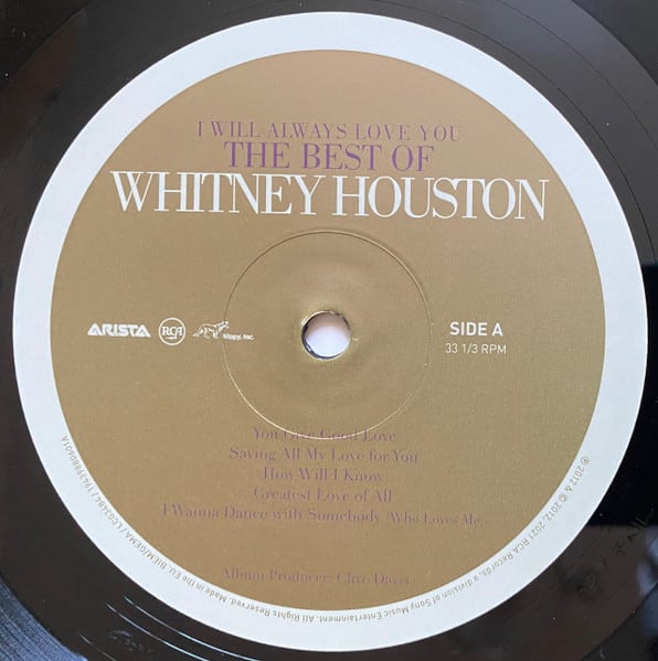 Whitney Houston I Will Always Love You: The Best Of Witheney Houston Vinilo4