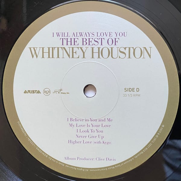 Whitney Houston I Will Always Love You: The Best Of Witheney Houston Vinilo7