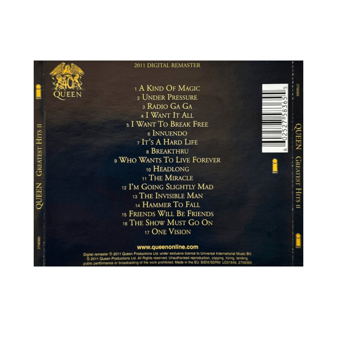 Queen Greatest Hits II cd | Espacio Musical Hifi