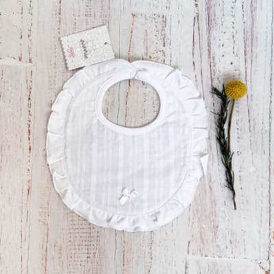 Babero Blanco Volado1