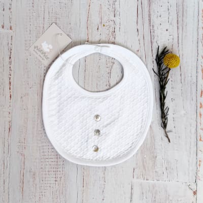 Babero Blanco Botones1