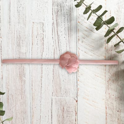 Cintillo Elastico Doble Rosado