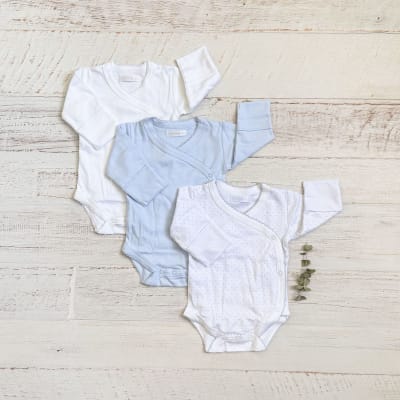 Pack Wawa 3 Bodys Puntitos Celeste1