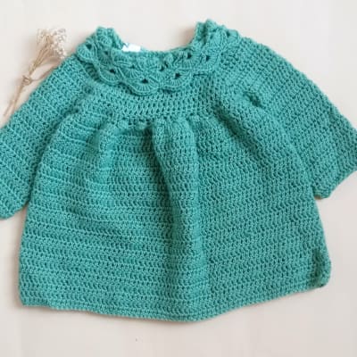 Vestido Crochet Verde1