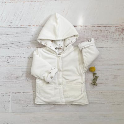 Chaqueta Reversible Zoo Hueso