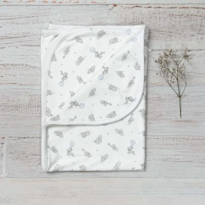 Manta Elefante Wawa Celeste Algodon Pima2