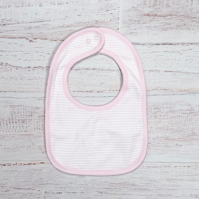 Babero Rosado Listado