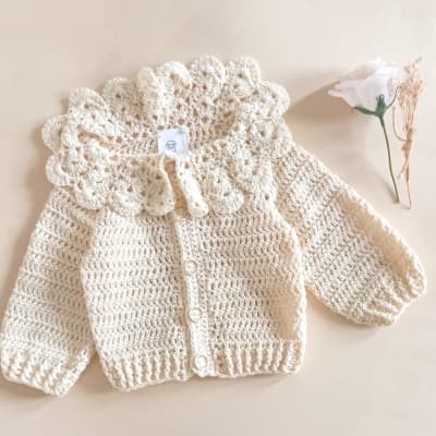 Chaleco Cuello Crochet Hueso1