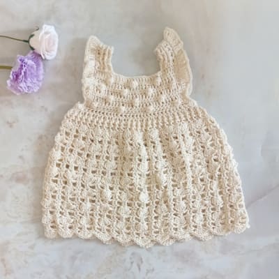 Vestido Crochet Hueso1