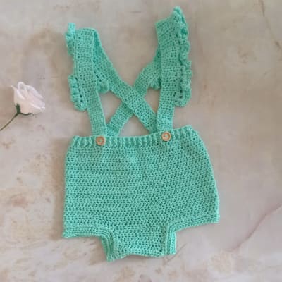 Short Tirantes Crochet Verde1