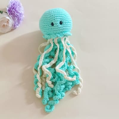 Medusa Crochet Turquesa1