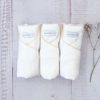 Pack 3 Bodys Básico Picot Beige