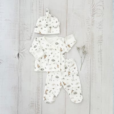 Ajuar  x 3 ( chaqueta , pantalon , gorro) stp   zoo Gris1