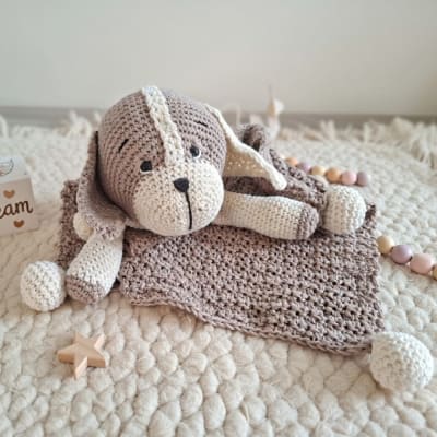 Manta Apego Crochet Perrito1
