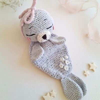 Manta de Apego Crochet Foca1