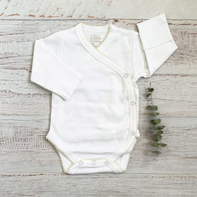 Body Basico Picot Amarillo