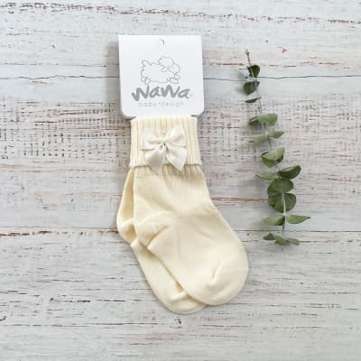 CALCETINES BEIGE ALGODÓN NIÑA2