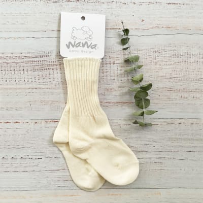 CALCETINES BEIGE ALGODÓN NIÑO