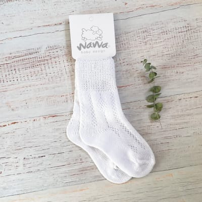 Calcetines Wawa Blancos Crochet Niño1