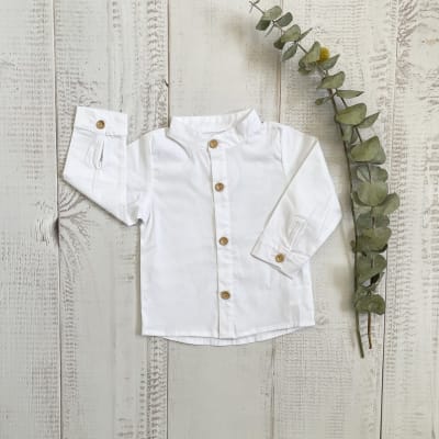 Camisa Wawa Erick Blanca Madera