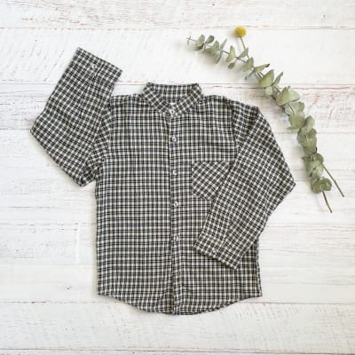 CAMISA MATIAS GRIS / AZUL