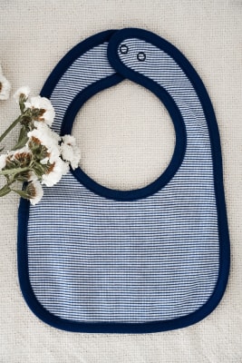 Babero Azul Listado u