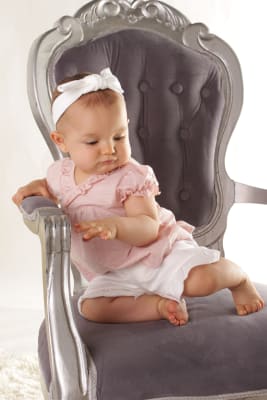 Cintillo Wawa Algodón Lazo Blanco1