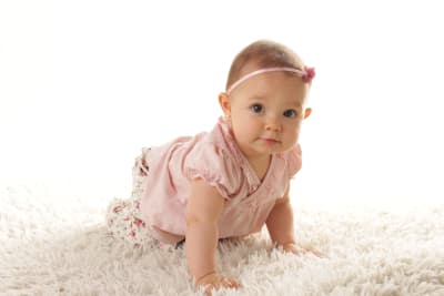 Cintillo Wawa Flor Organza Rosada2