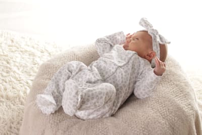 Cintillo Wawa Algodón Lazo Print Gris1