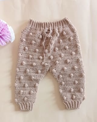 Pantalón Crochet Beige1