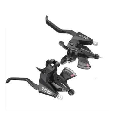 MANILLAS CAMBIO Y FRENO SHIMANO 3X8 GRIS