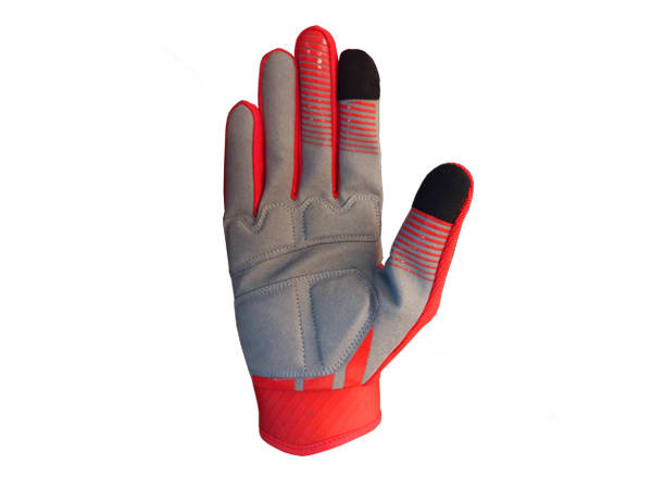 GUANTE FOSS RIPPER ROJO GRIS2