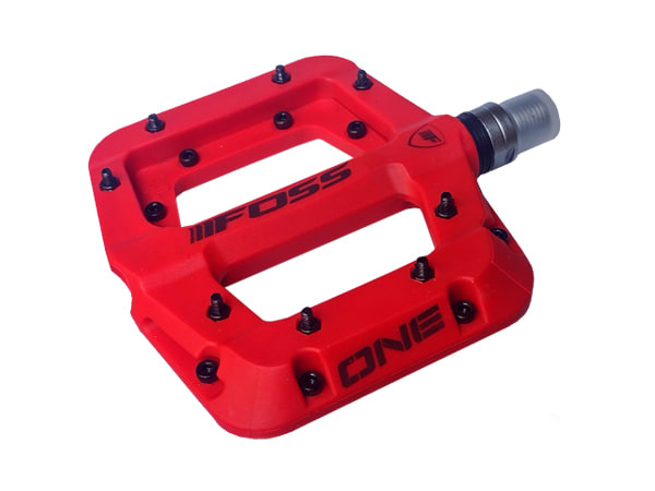 PEDAL FOSS ONE BLACK RED TERMOPLASTICOS1