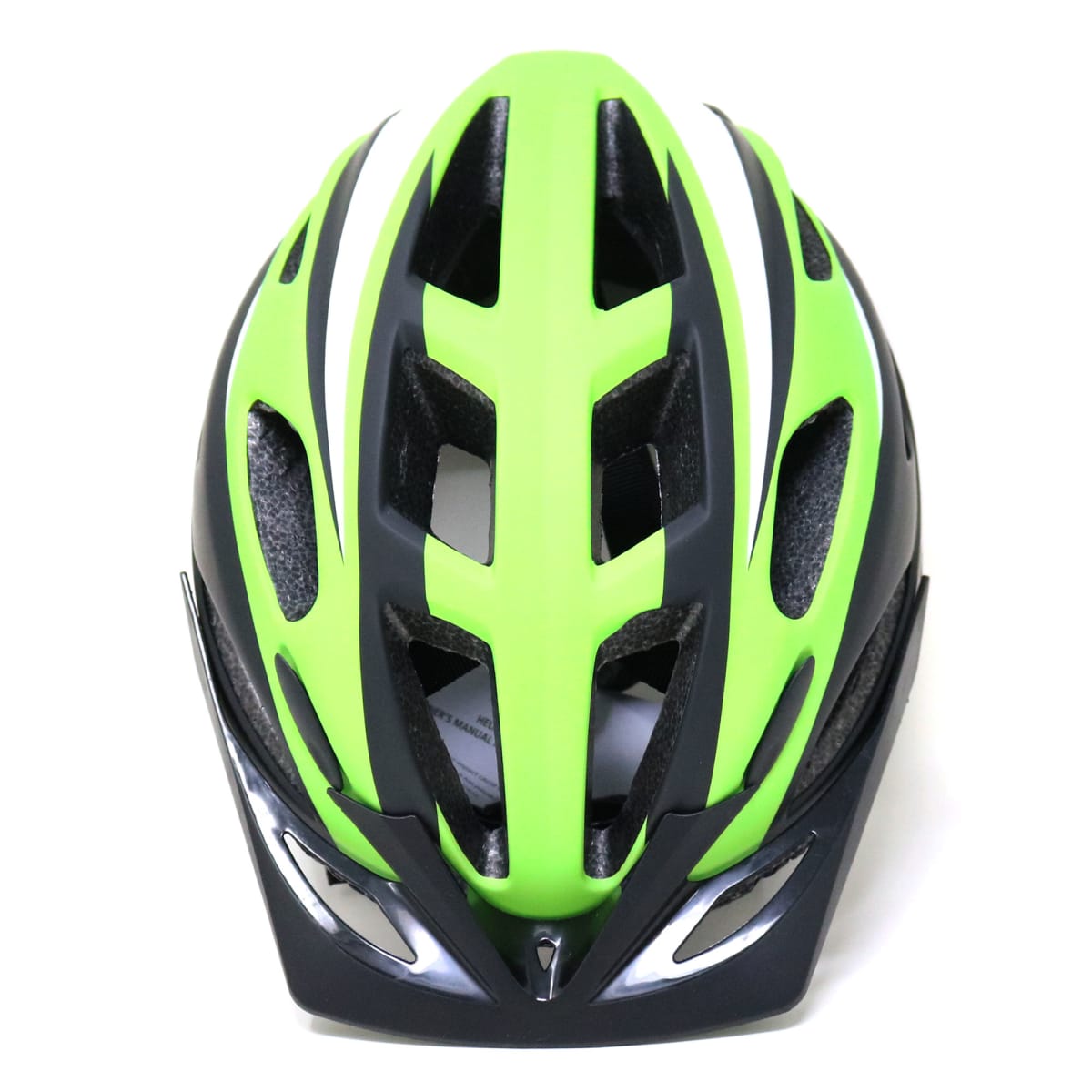 CASCO RADICAL MOUNTAIN MTB CON LUZ MATTE NEGRO VERDE TALLA L3