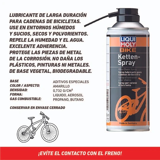 BIKE KETTENSPRAY LUBRICANTE CADENA2