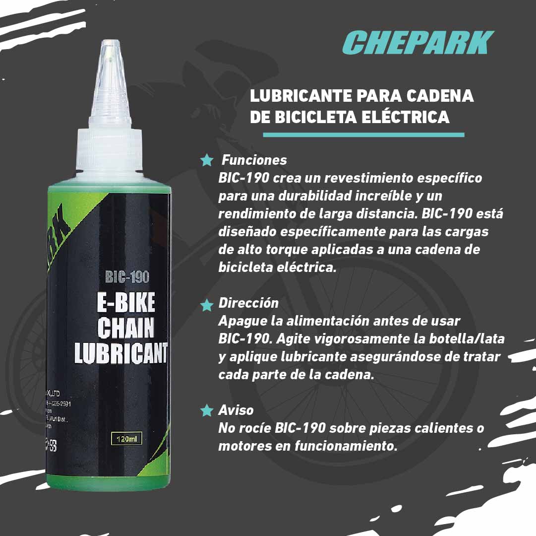LUBRICANTE DE CADENA CHEPARK E-BIKE2