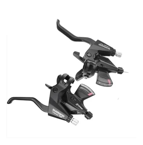 MANILLAS CAMBIO Y FRENO SHIMANO 3X8 GRIS1