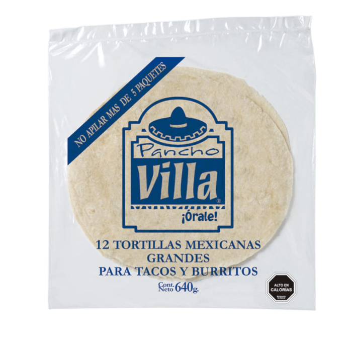 TORTILLA PANCHO VILLA 640 GRAMOS Distribuidora Franchi SPA