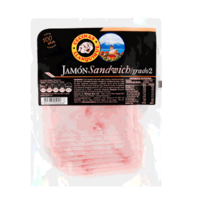 JAMON SANDWICH REBANADO LLANQUIHUE 180 GR1