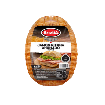 JAMON PIERNA PAVO AHUMADO ARIZTIA PESABLE, VALOR PUBLICADO POR KILO PESO POR PIEZA 2,3 KG APROX1