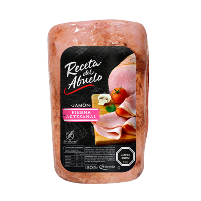 JAMON PIERNA ARTESANAL G1 RECETA DEL ABUELO PESABLE, VALOR PUBLICADO POR KILO, LAS BARRAS CONTIENEN 6 KILOS APROX1
